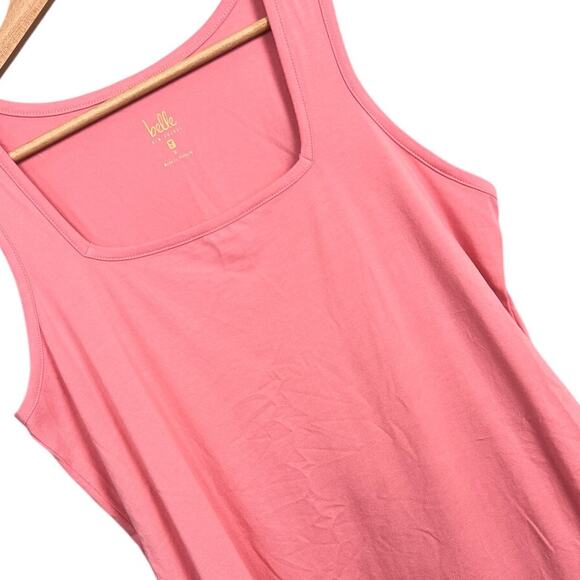 Belle by Kim Gravel Women's S Tank Top Square Neck Stretch Cotton Modal Casual - Picture 1 of 8